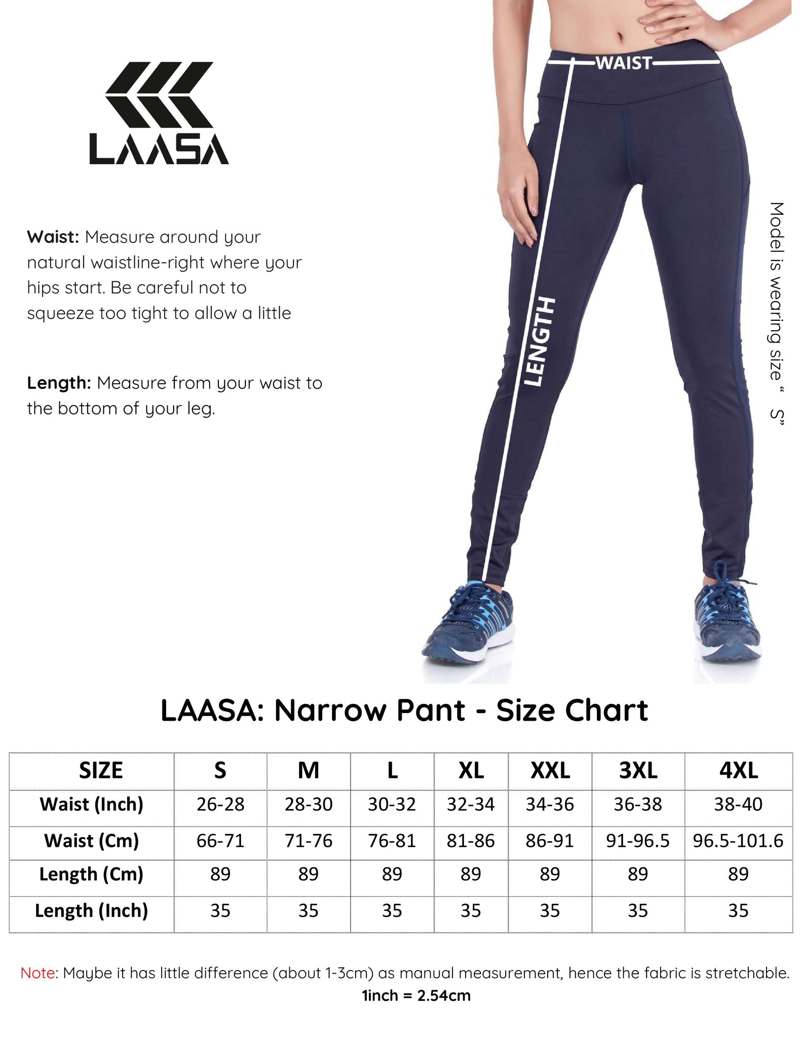 Yoga Band Leggings Size Chart – Lalviv